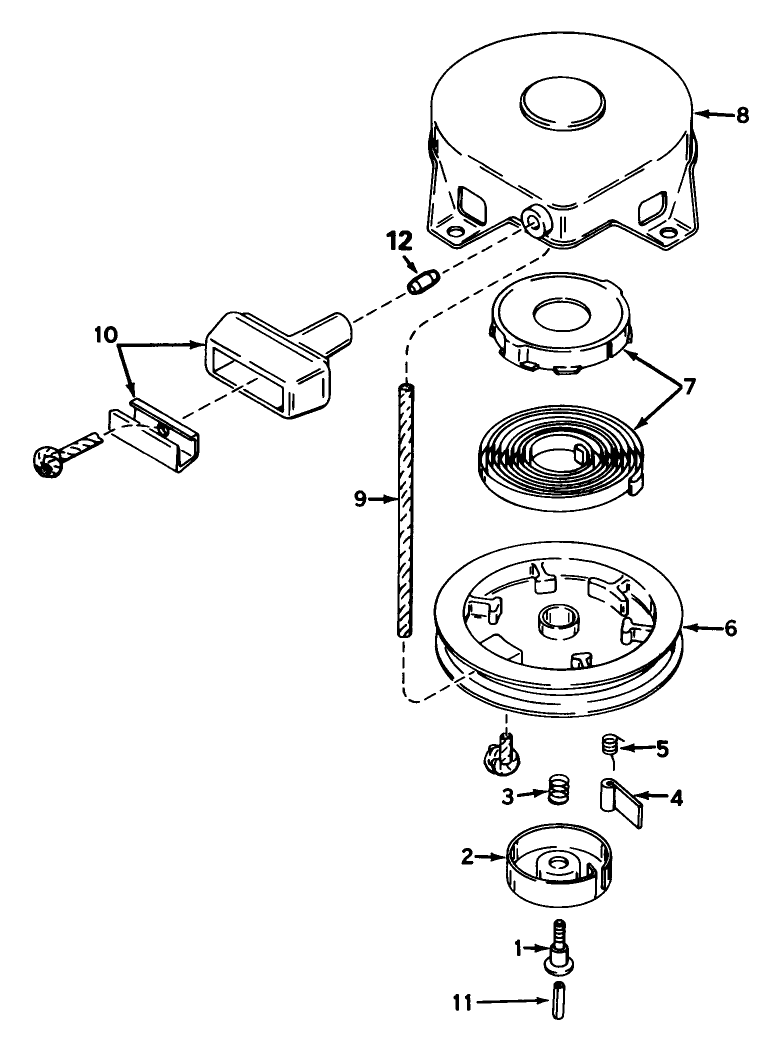 Rewind Starter No. 590420a