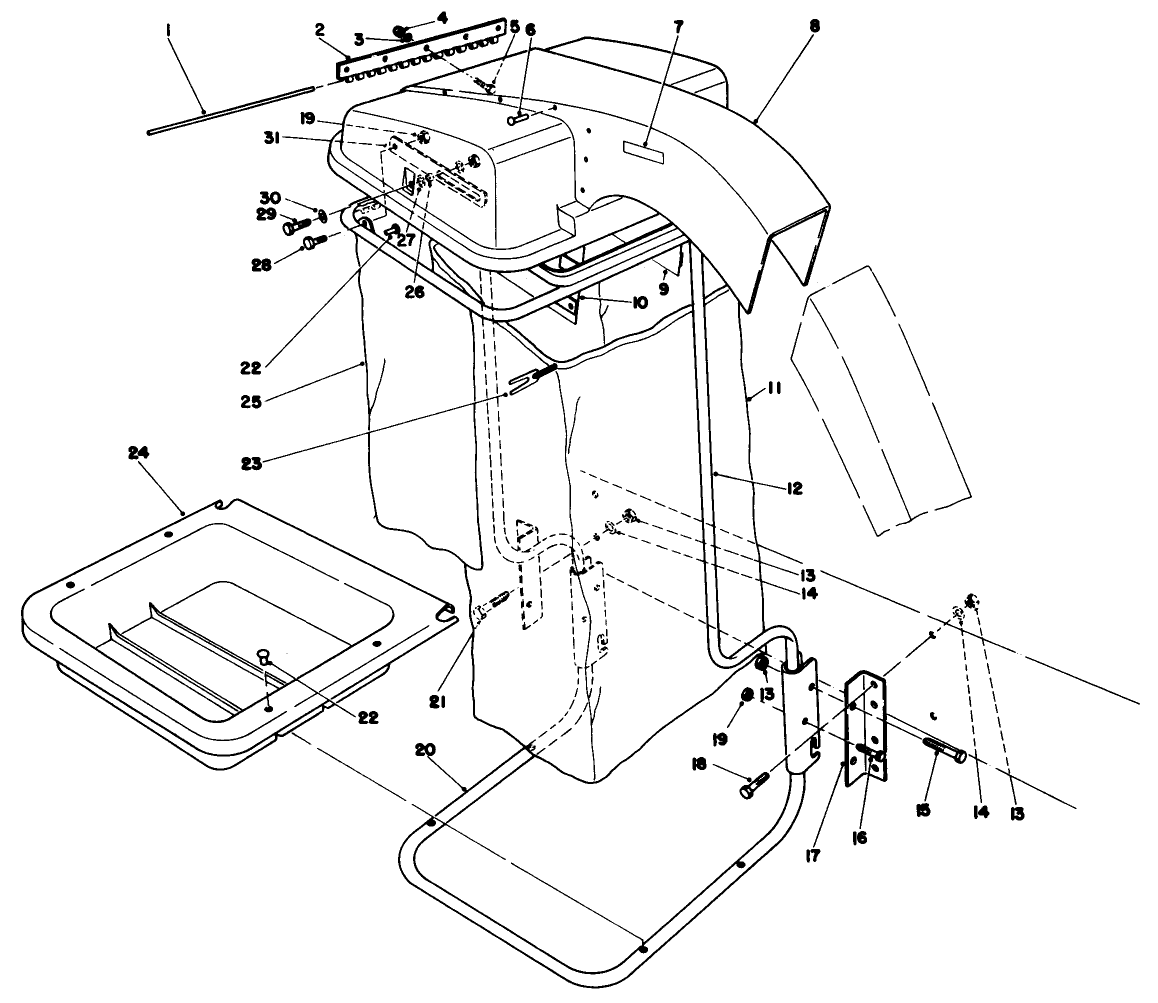 Grass Collection System Model No. 30557 (continued) (for Cutting Unit Model 30555)