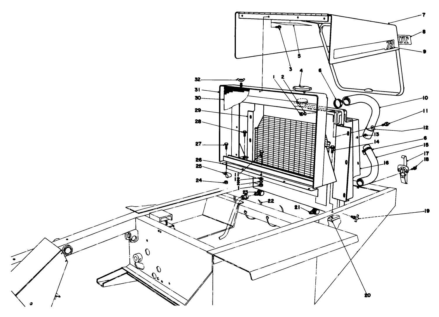 Radiator & Hood Assembly