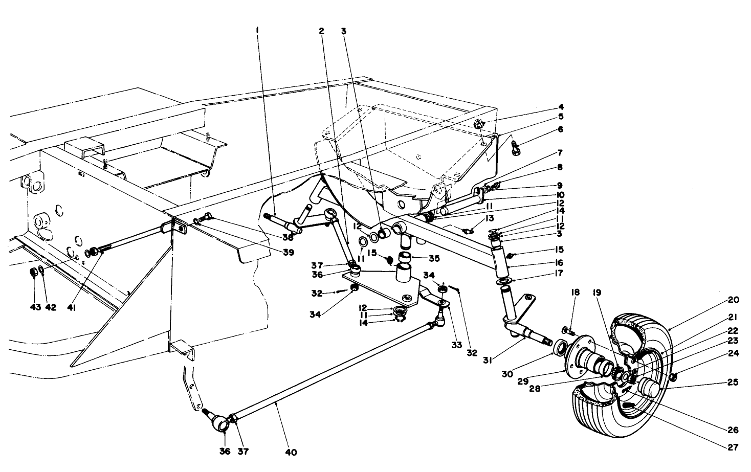 Rear Axle & Wheel Assembly