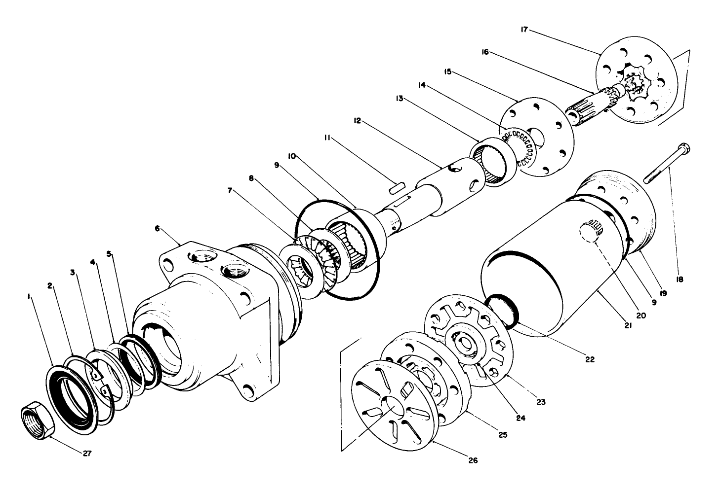 Hydraulic Drive Motor (front) No. 49-8620