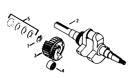 Crankshaft Engine Kohler Model No. K321s Spec. No. 60399