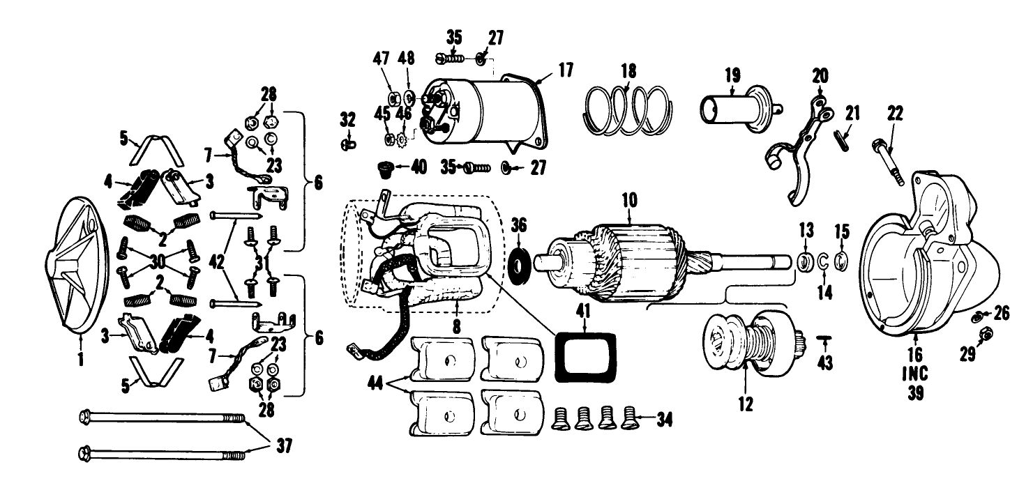 Starter Motor Assembly No. 36-2650