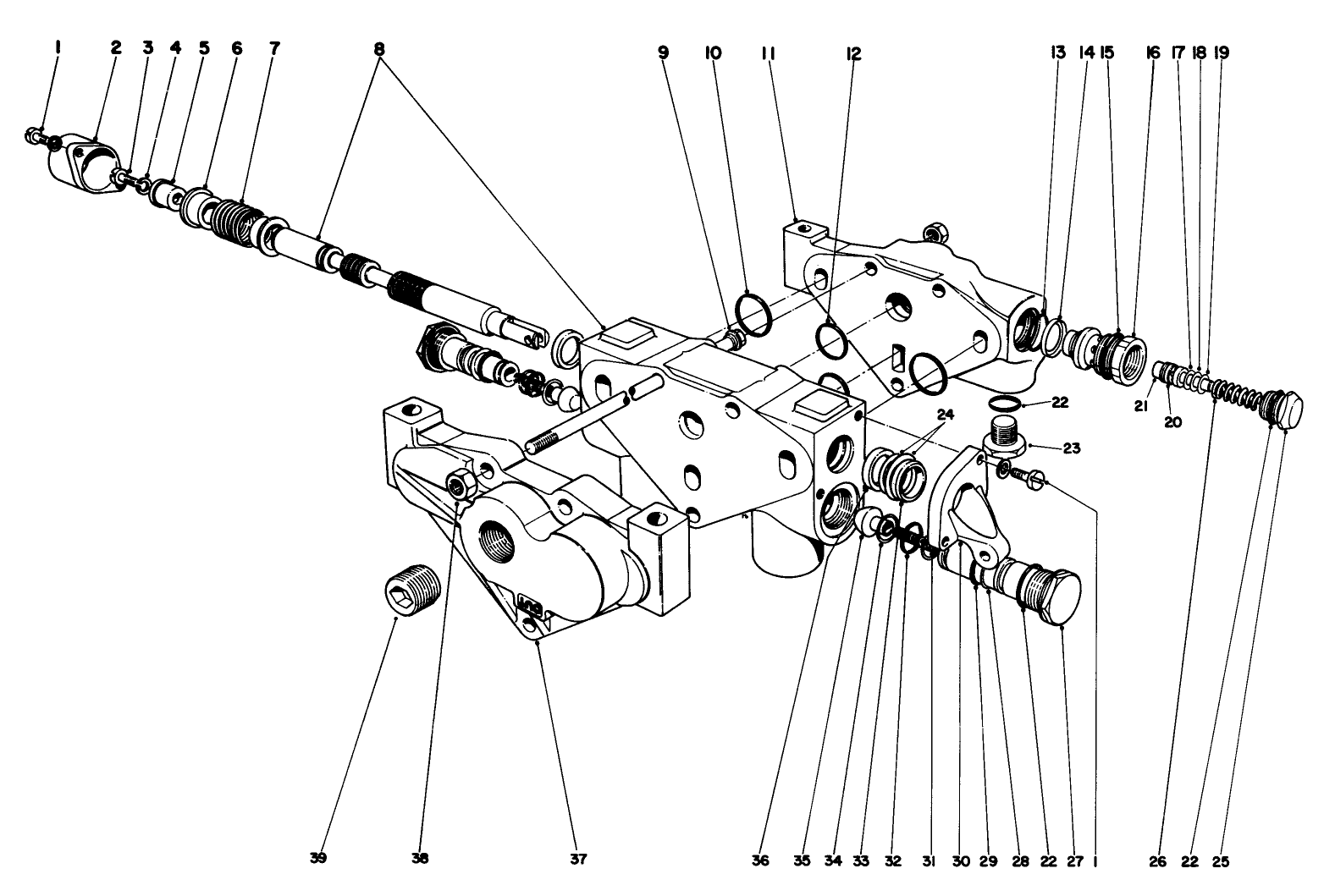Hydraulic Valve Assembly No. 44-7701-Parkmaster 7