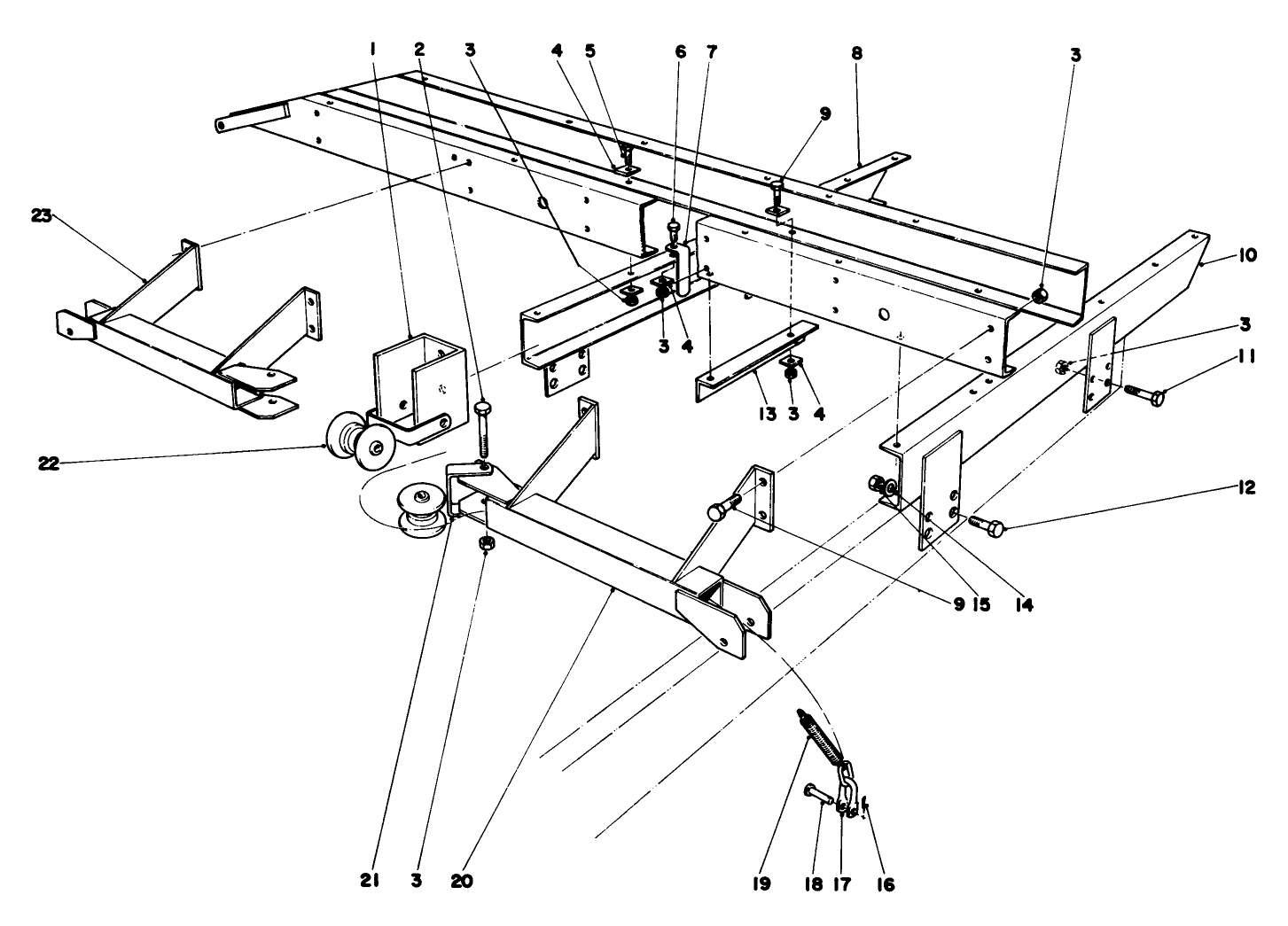 Main Frame Assembly-Front Parkmaster 7