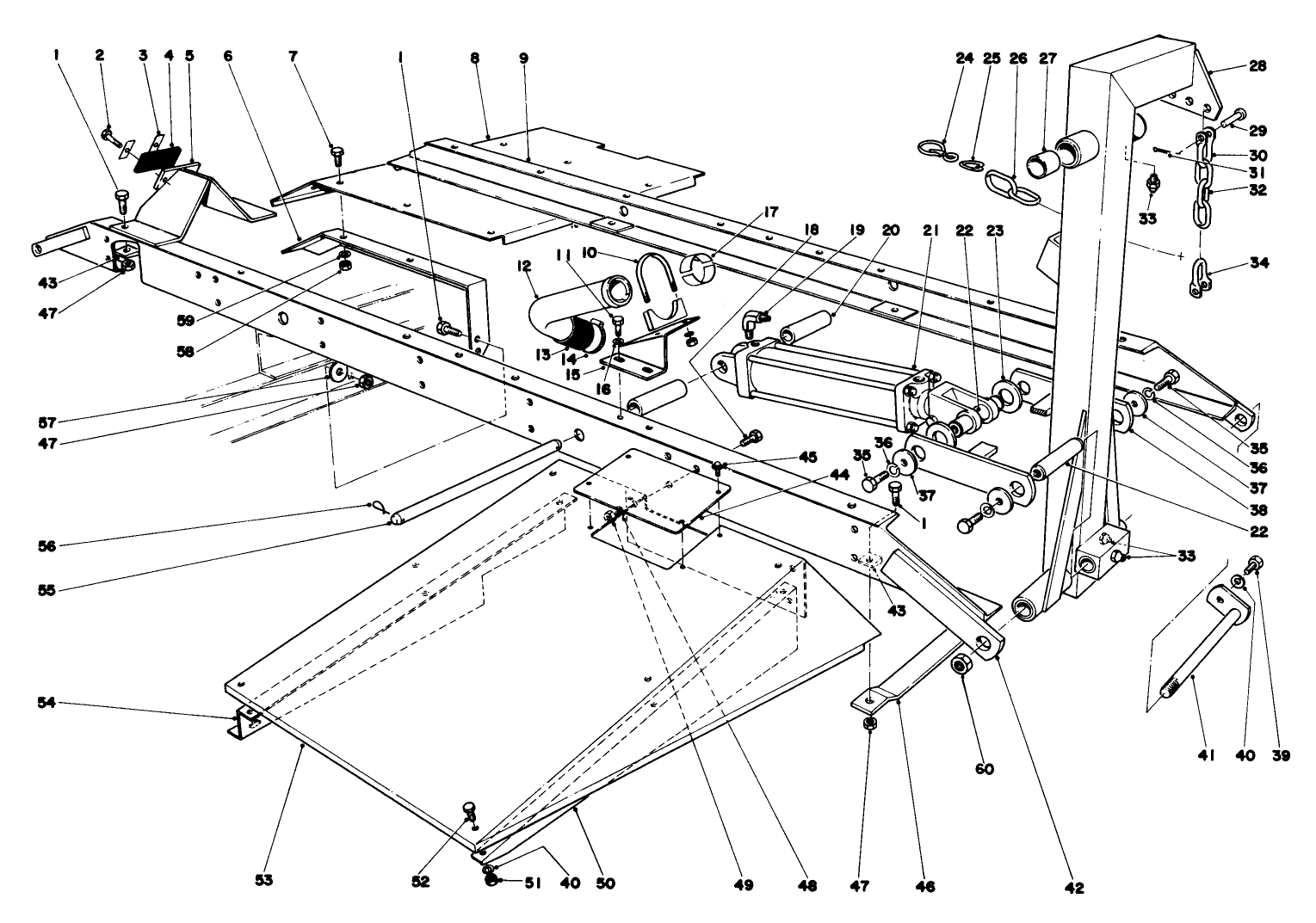 Main Frame Assembly-Front Center Parkmaster 7
