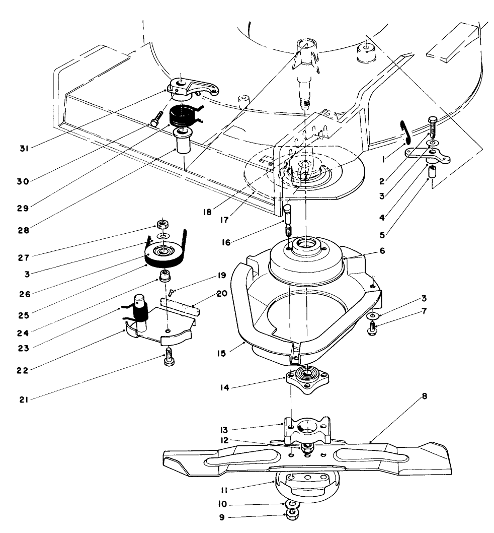 Blade Brake Clutch Assembly