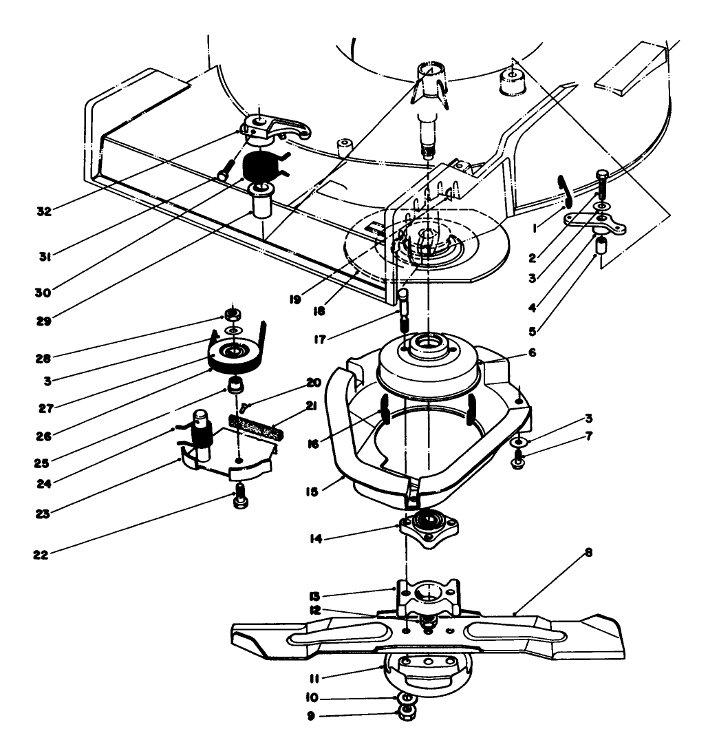 Blade Brake Clutch Assembly
