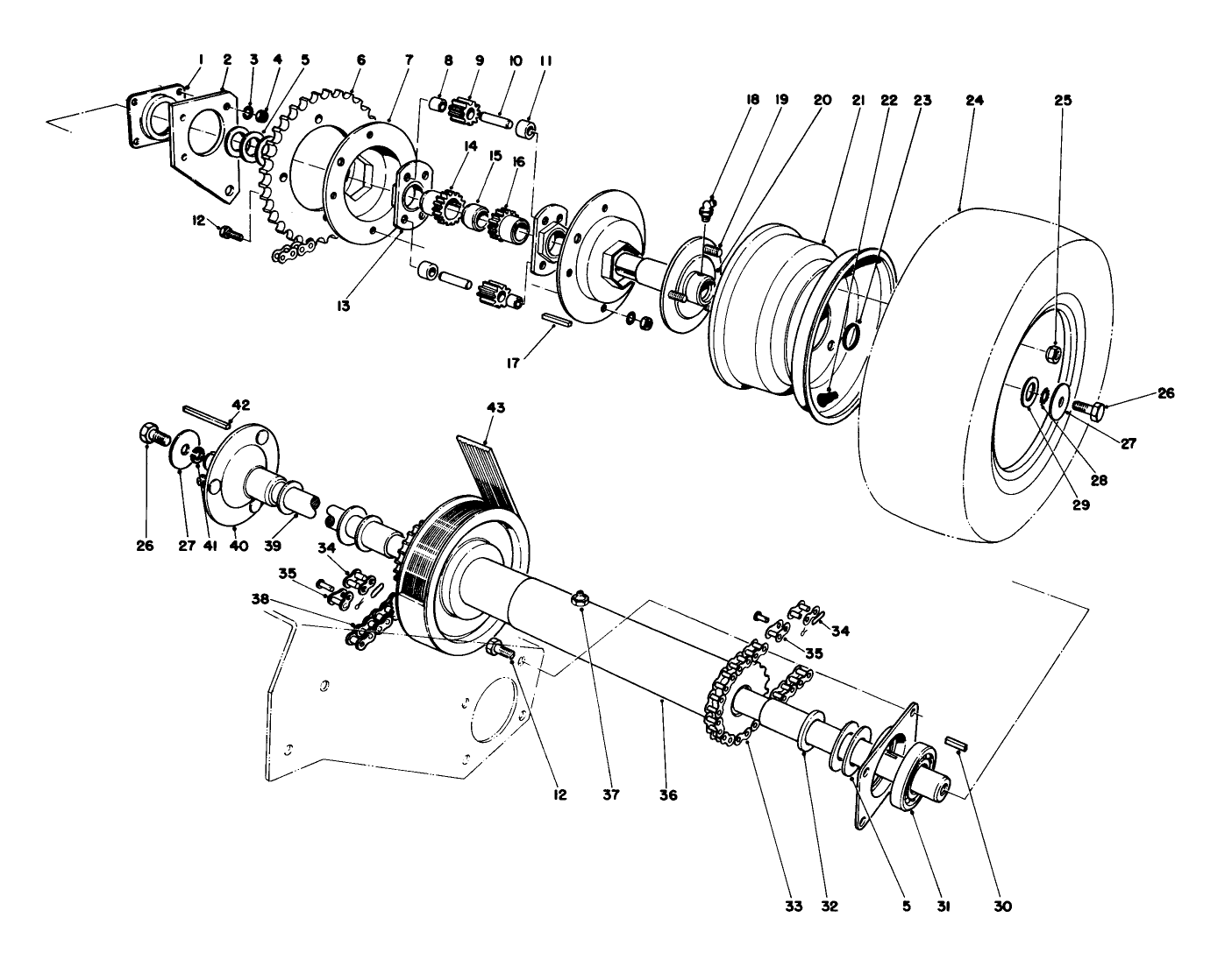 Axle & Drive Shaft Assembly