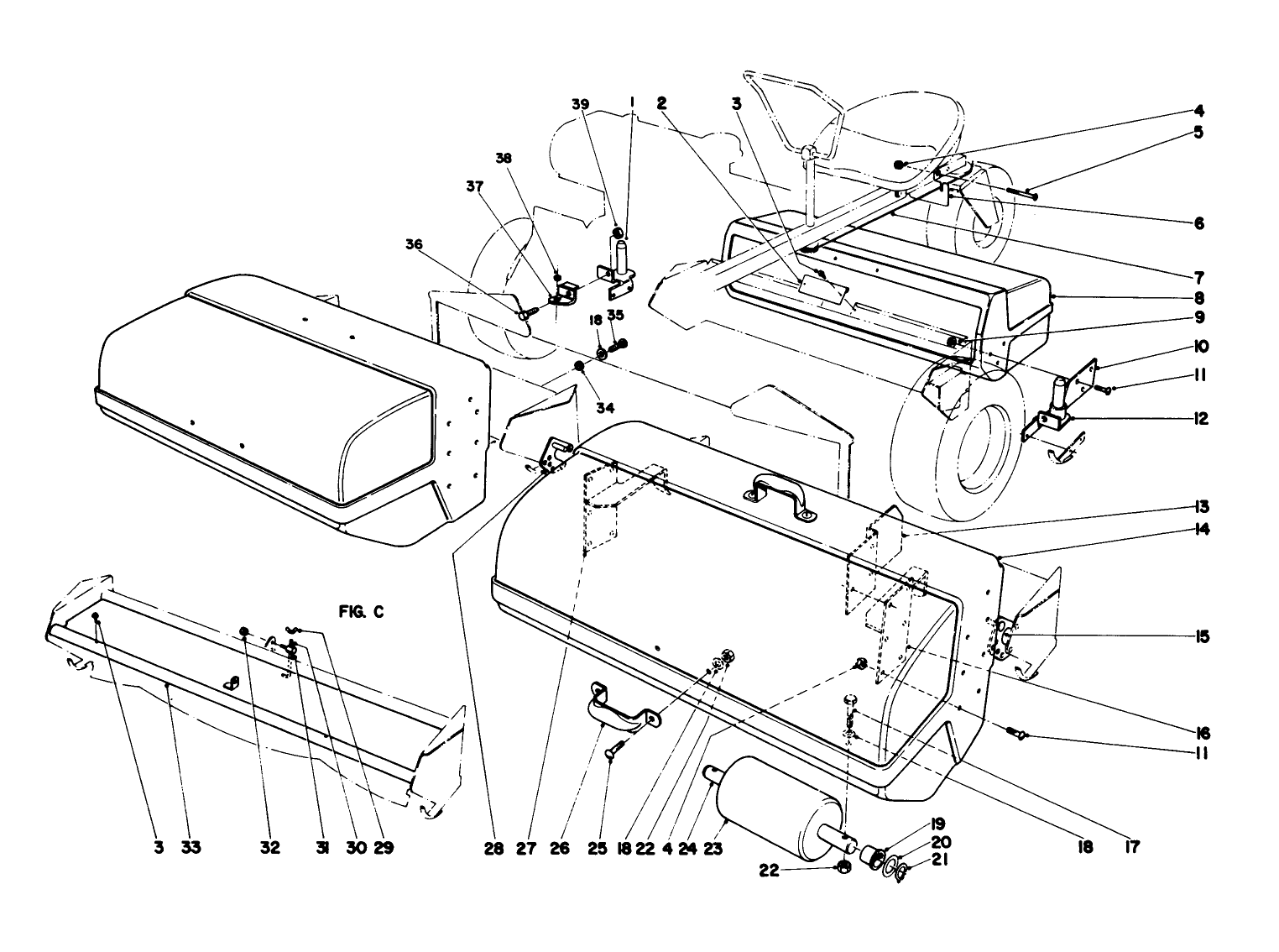 Grass Catcher Kit (optional) Part No. 4-7469