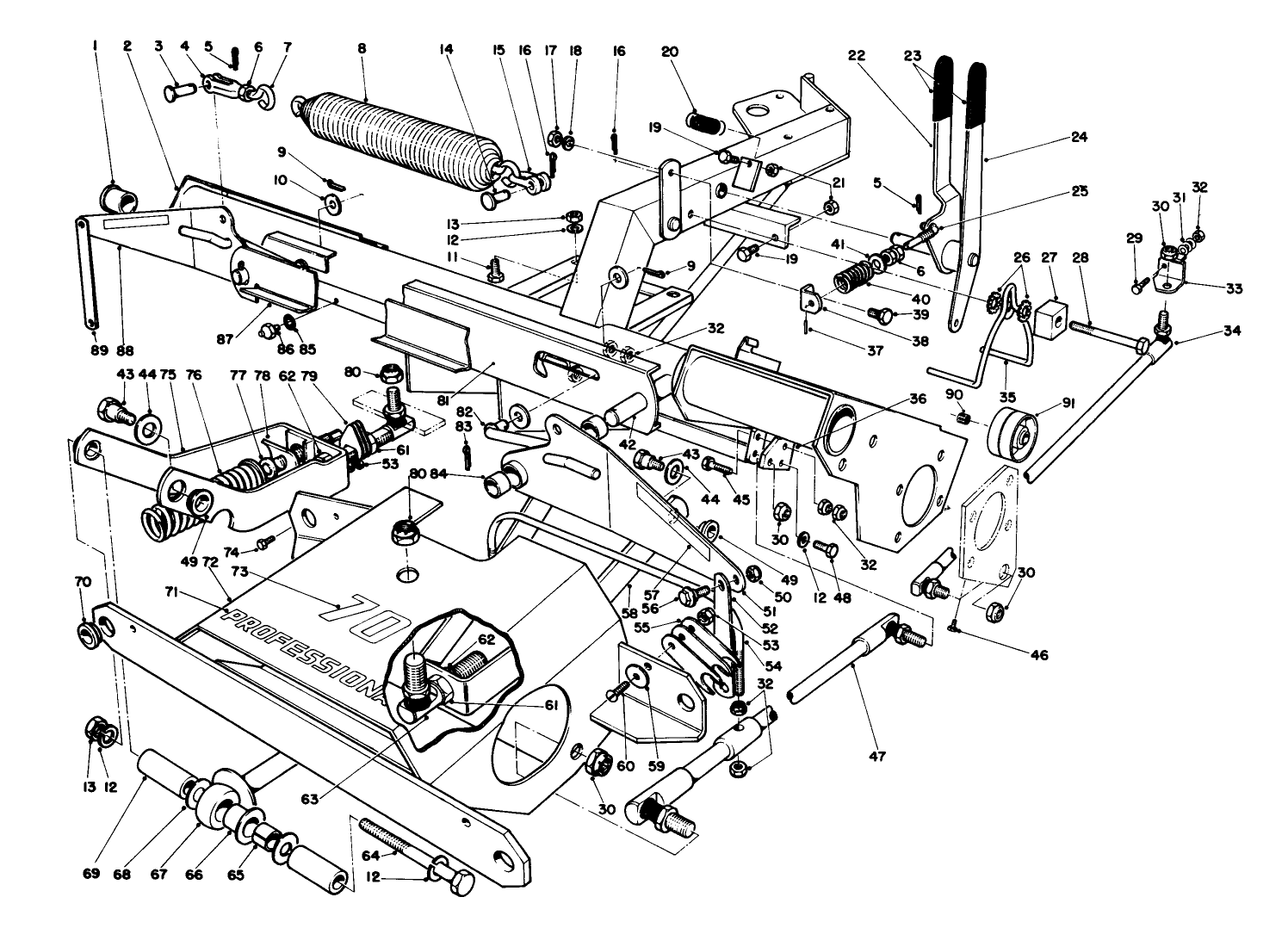 Main Frame & Counterbalance Assembly