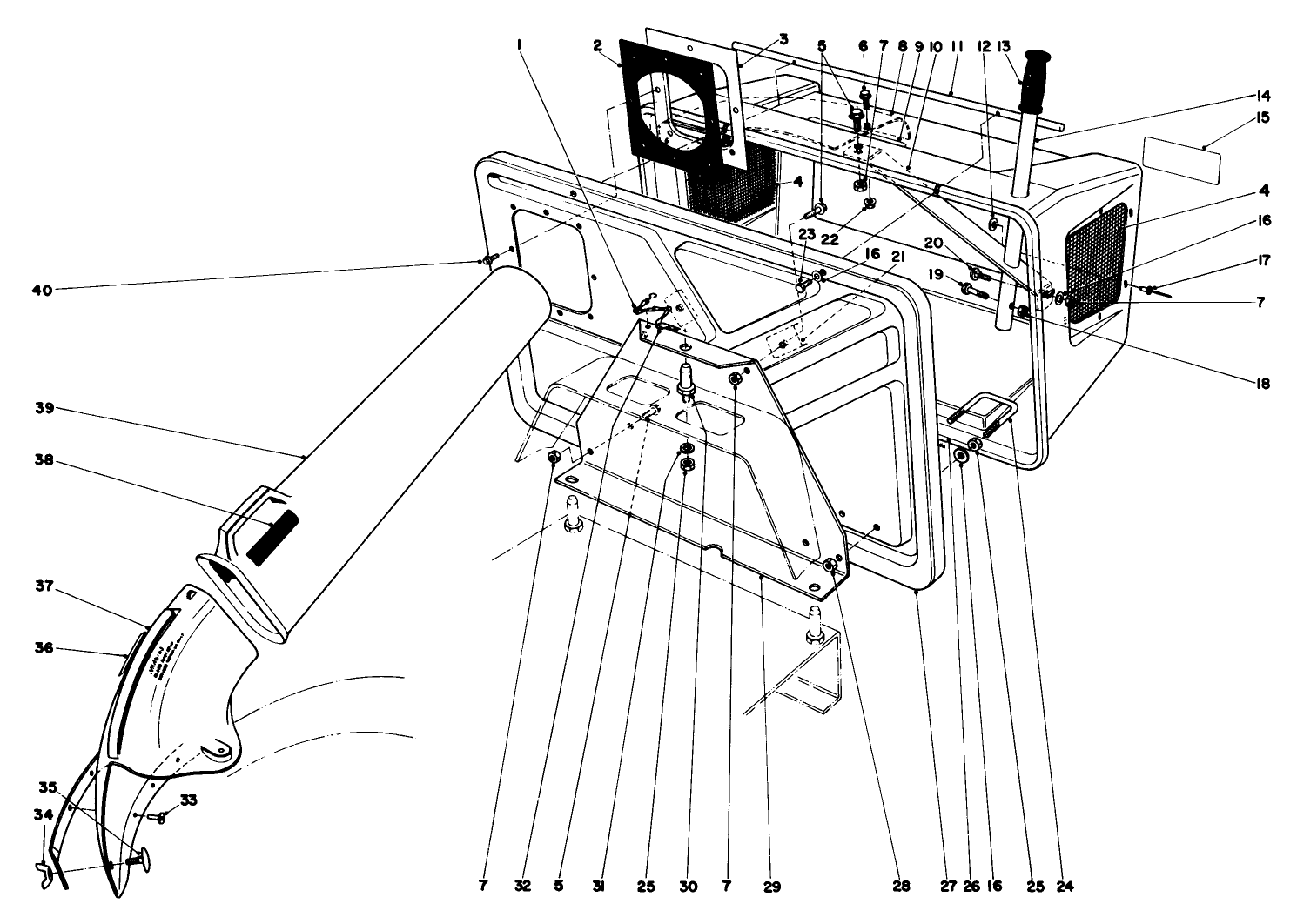 Easy-Empty Grass Catcher Model No. 59046 (optional)