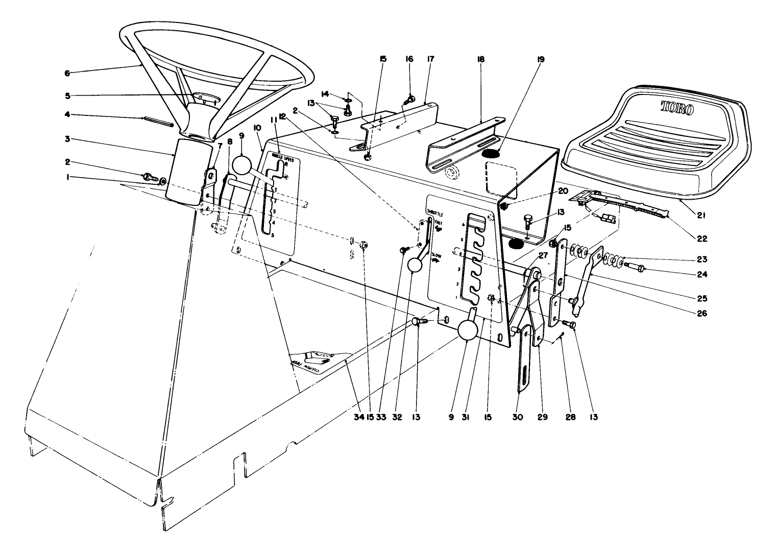 Seat & Steering Wheel Assembly