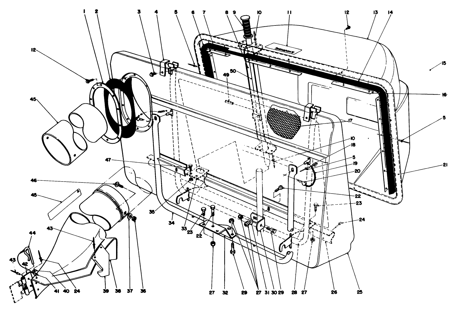 Easy-Empty Grass Catcher Model 59111 (optional)
