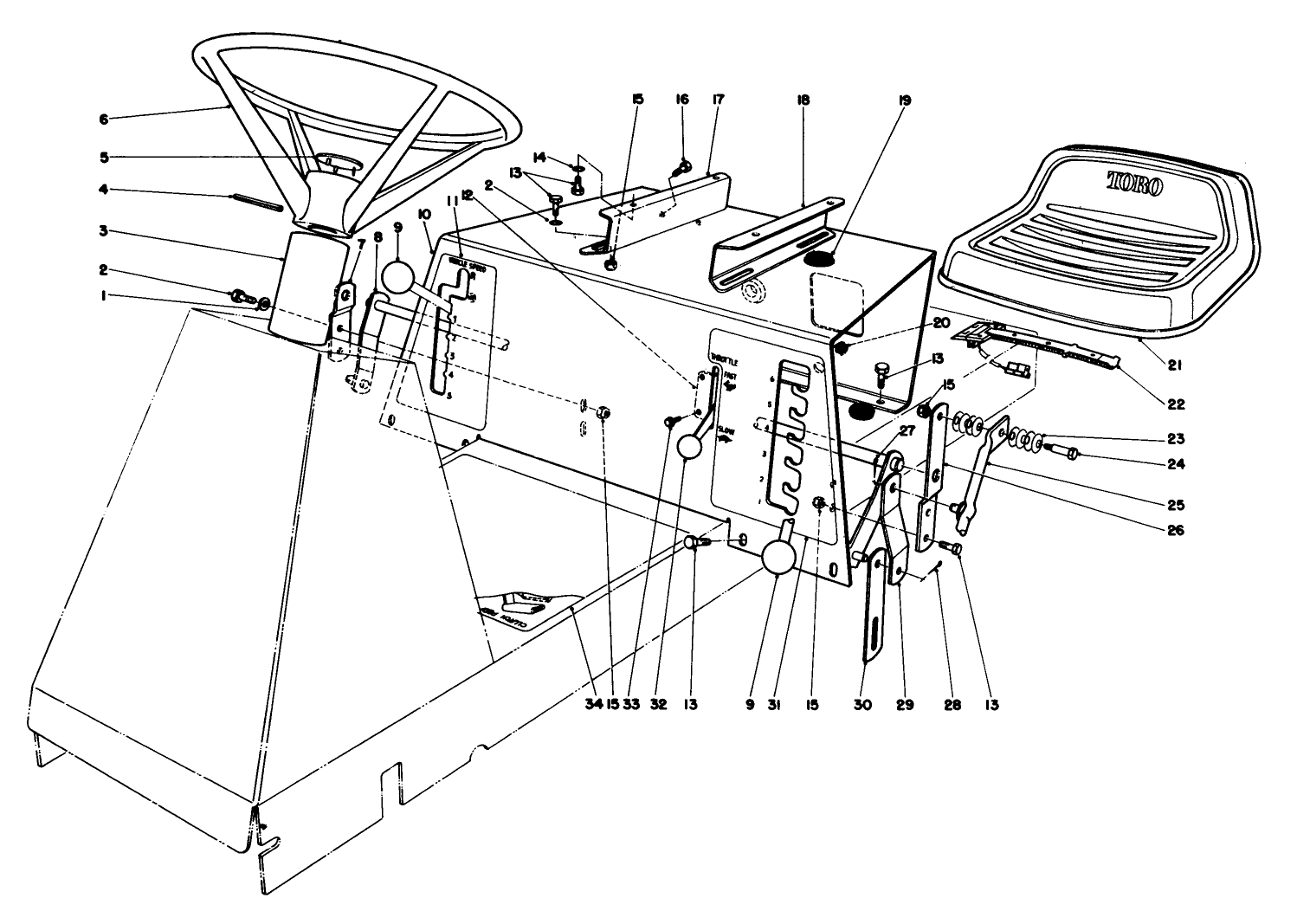 Seat & Steering Wheel Assembly