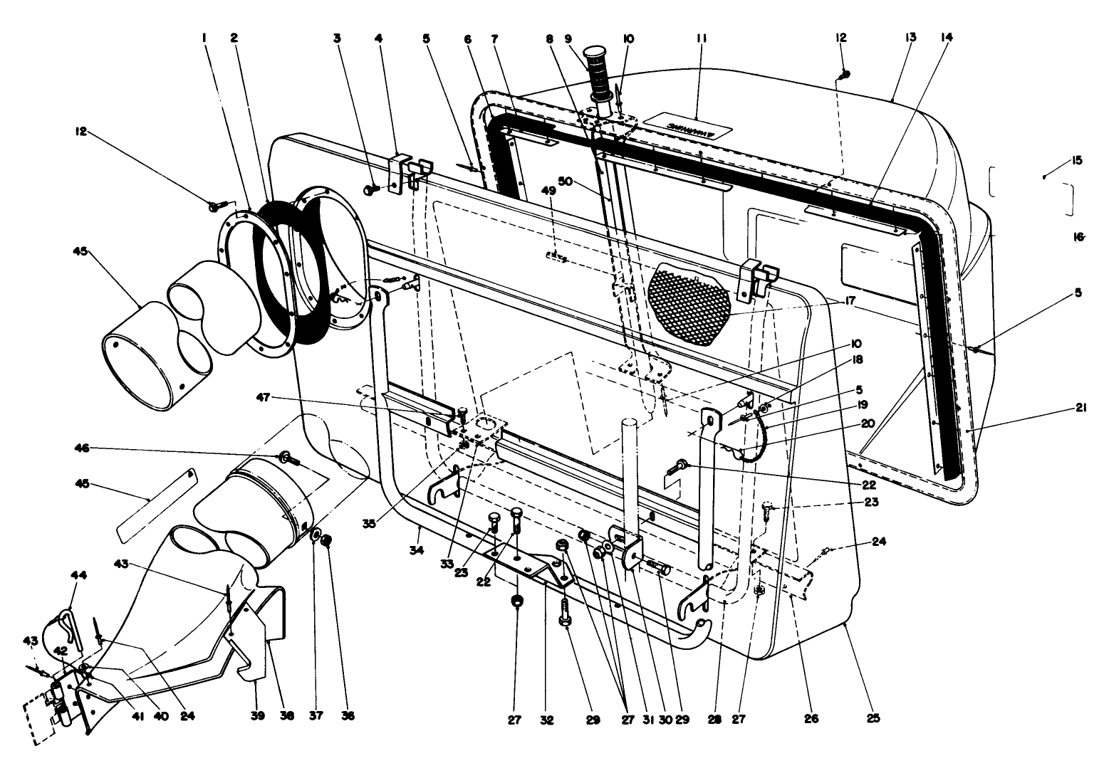 Easy-Empty Grass Catcher Model 59111 (optional)