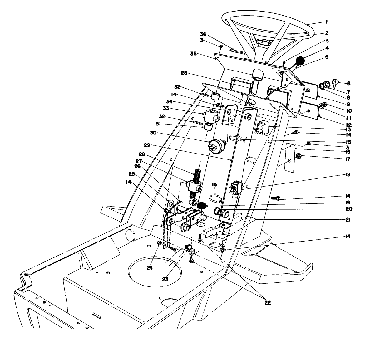 Steering Wheel & Dash Assembly