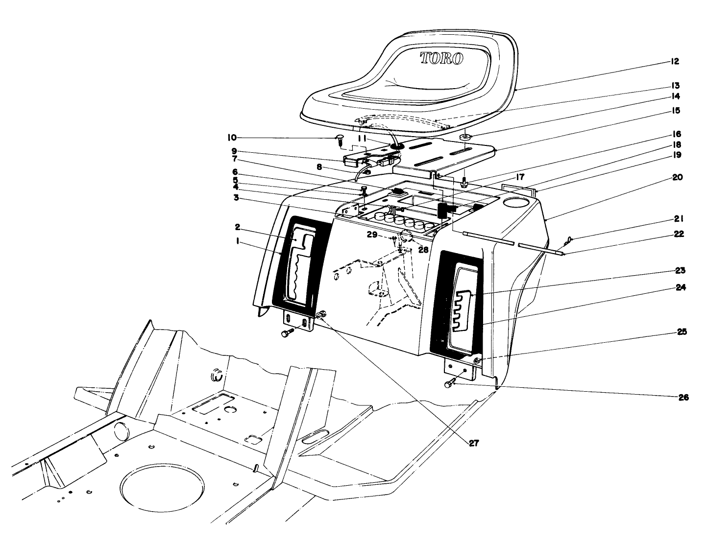 Rear Body & Seat Assembly