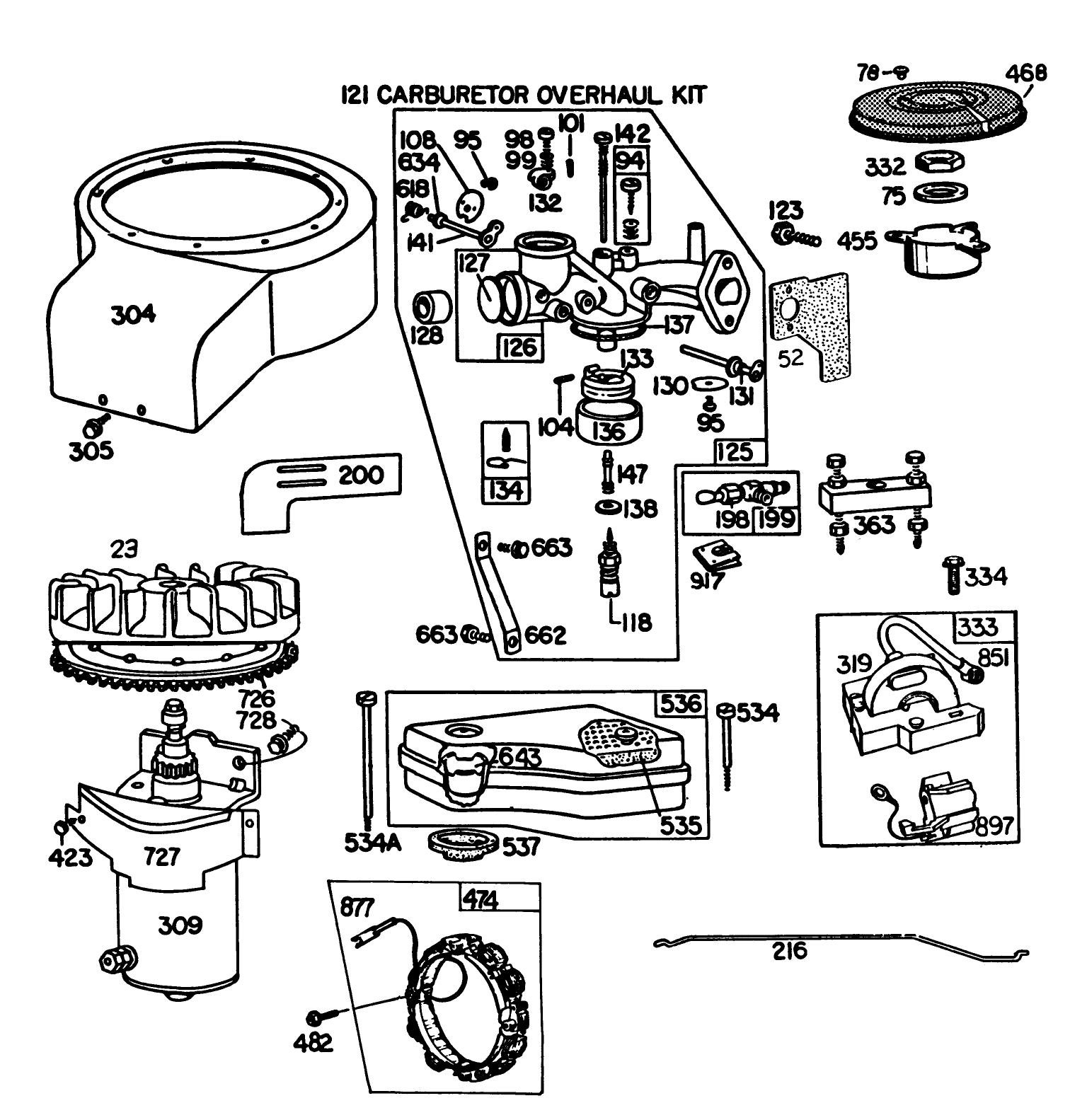 Briggs & Stratton Model 191707-5816-01 (model 57300)(continued)