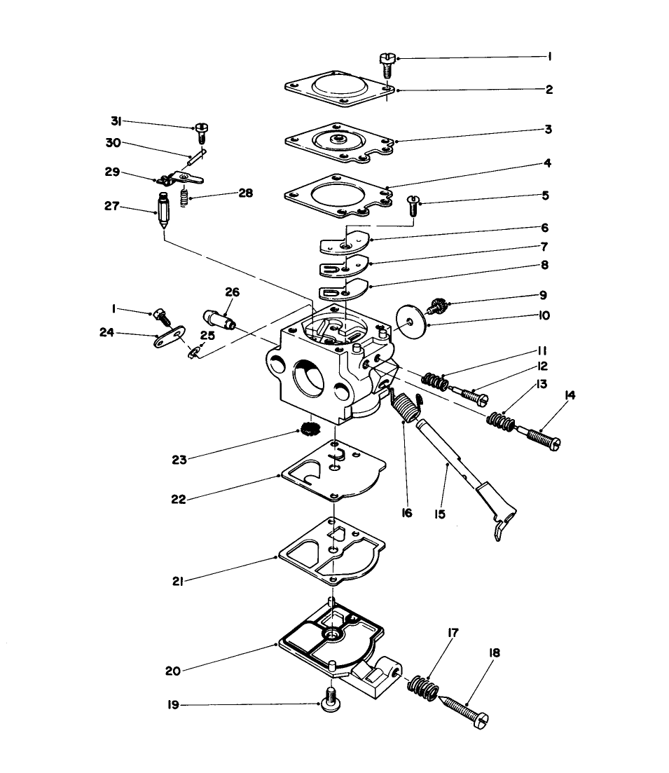 Carburetor Assembly No. 45-2870