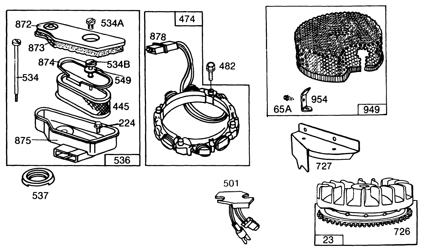 Briggs & Stratton Model No. 253706-0152-01