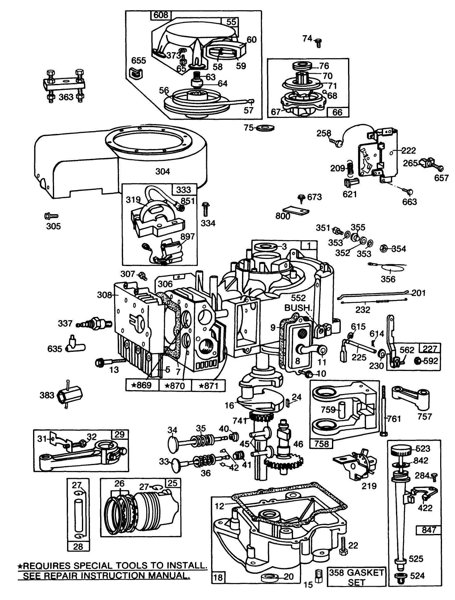 Briggs & Stratton Model No. 253706-0152-01 (continued)
