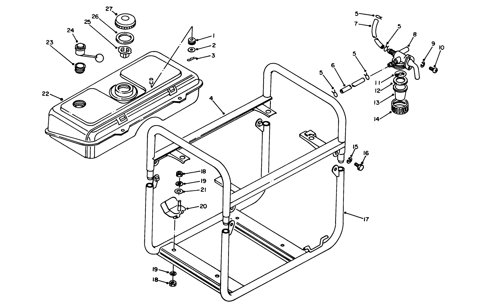 Fuel Tank & Frame Assembly