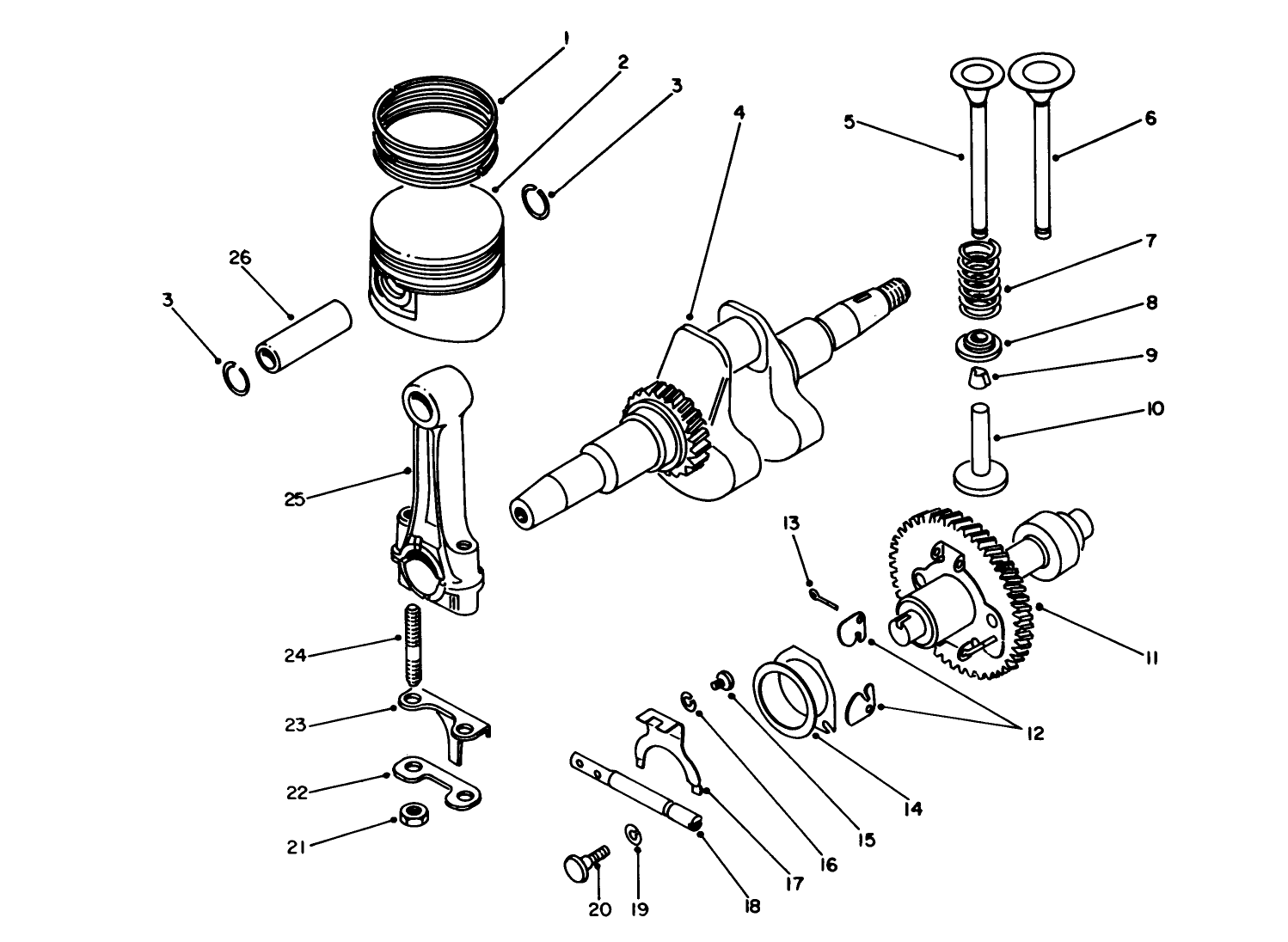 Crankshaft & Camshaft Assembly