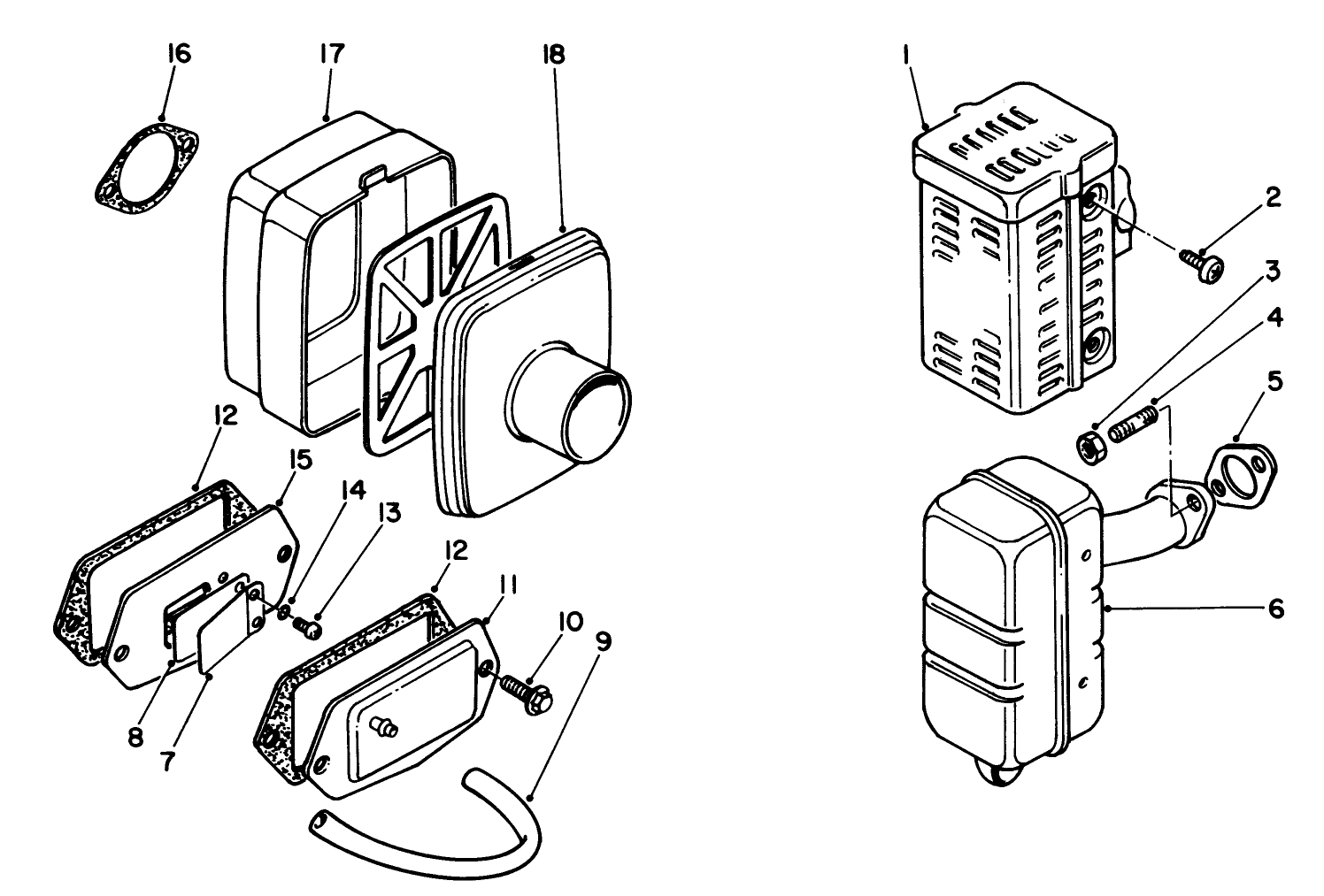 Air Cleaner & Muffler Assembly
