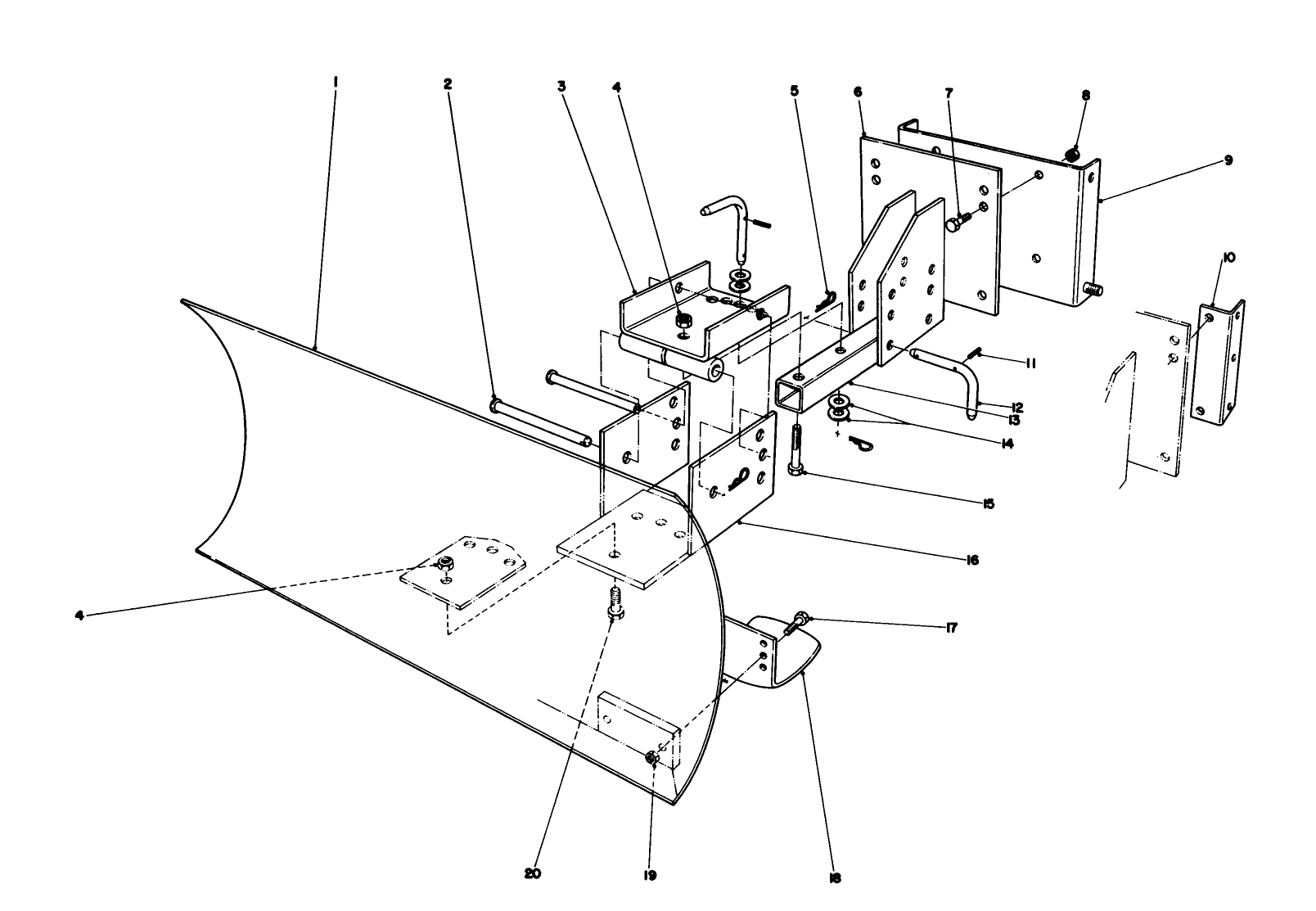 Grader Blade Assembly Model 59099 (optional)