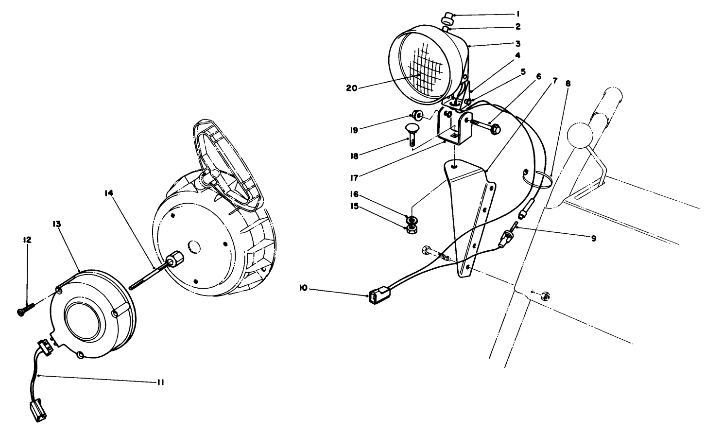 Light Kit No. 54-9821 (optional)
