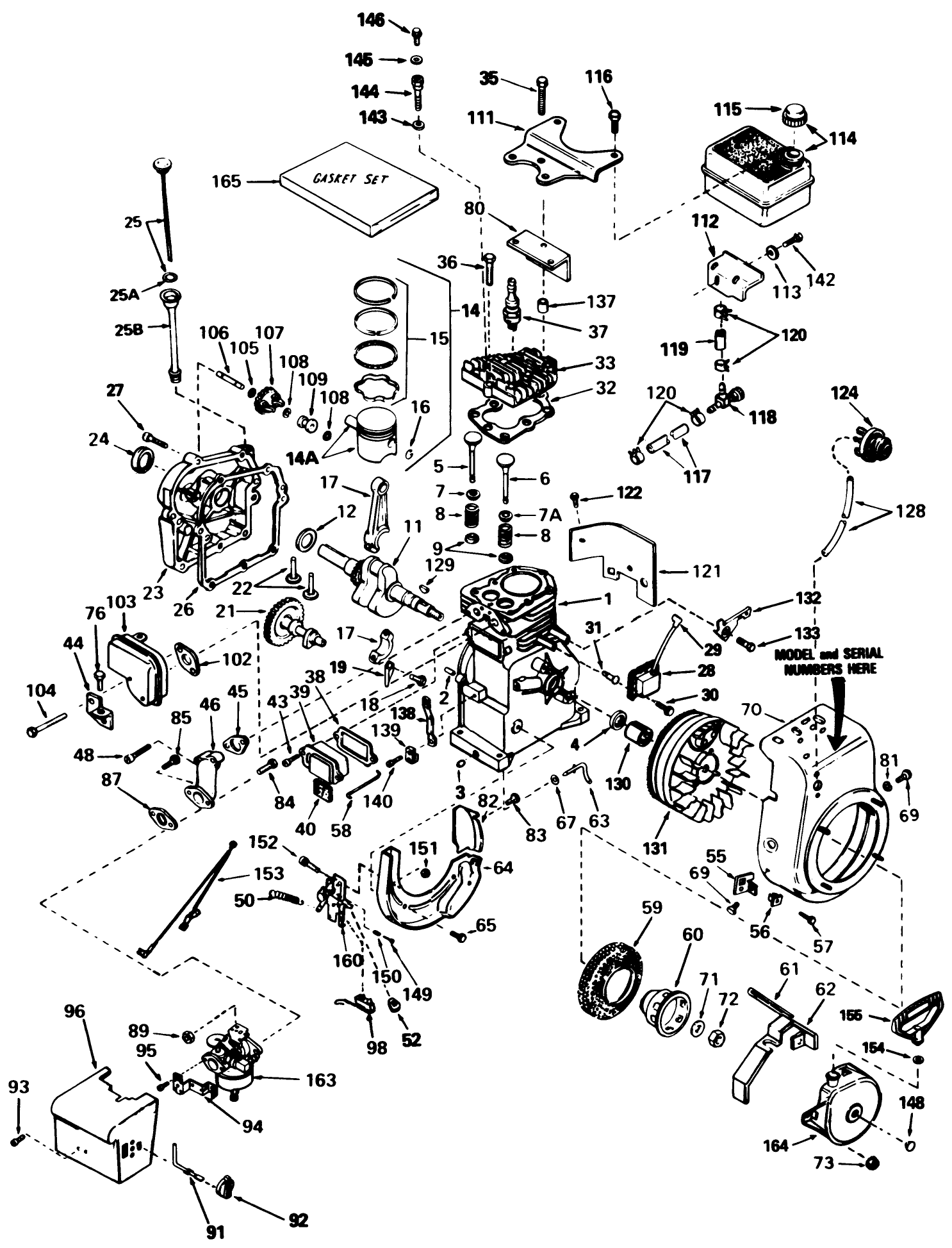 Engine Tecumseh Model Hs50-67259f