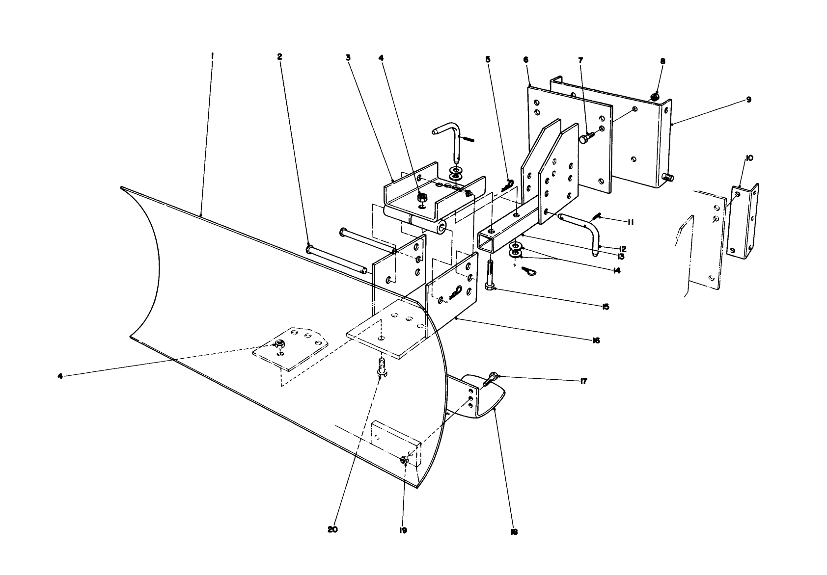 Grader Blade Assembly Model 59099 (optional)