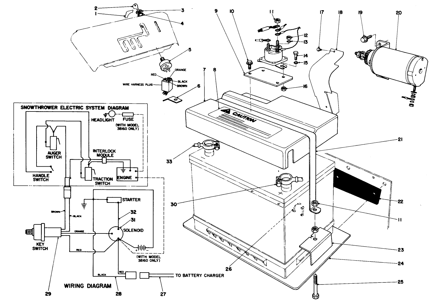 12 Volt Starting Motor Kit 42-3370 (optional)