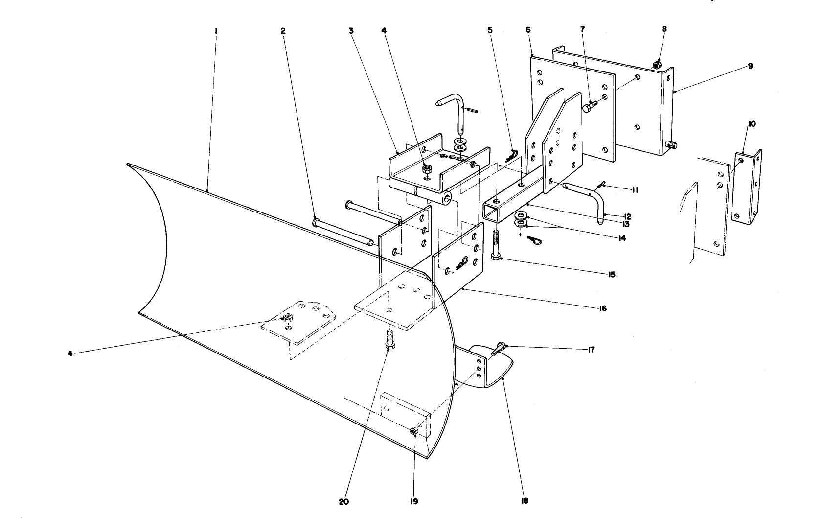 Grader Blade Assembly (model No. 59099) (optional)