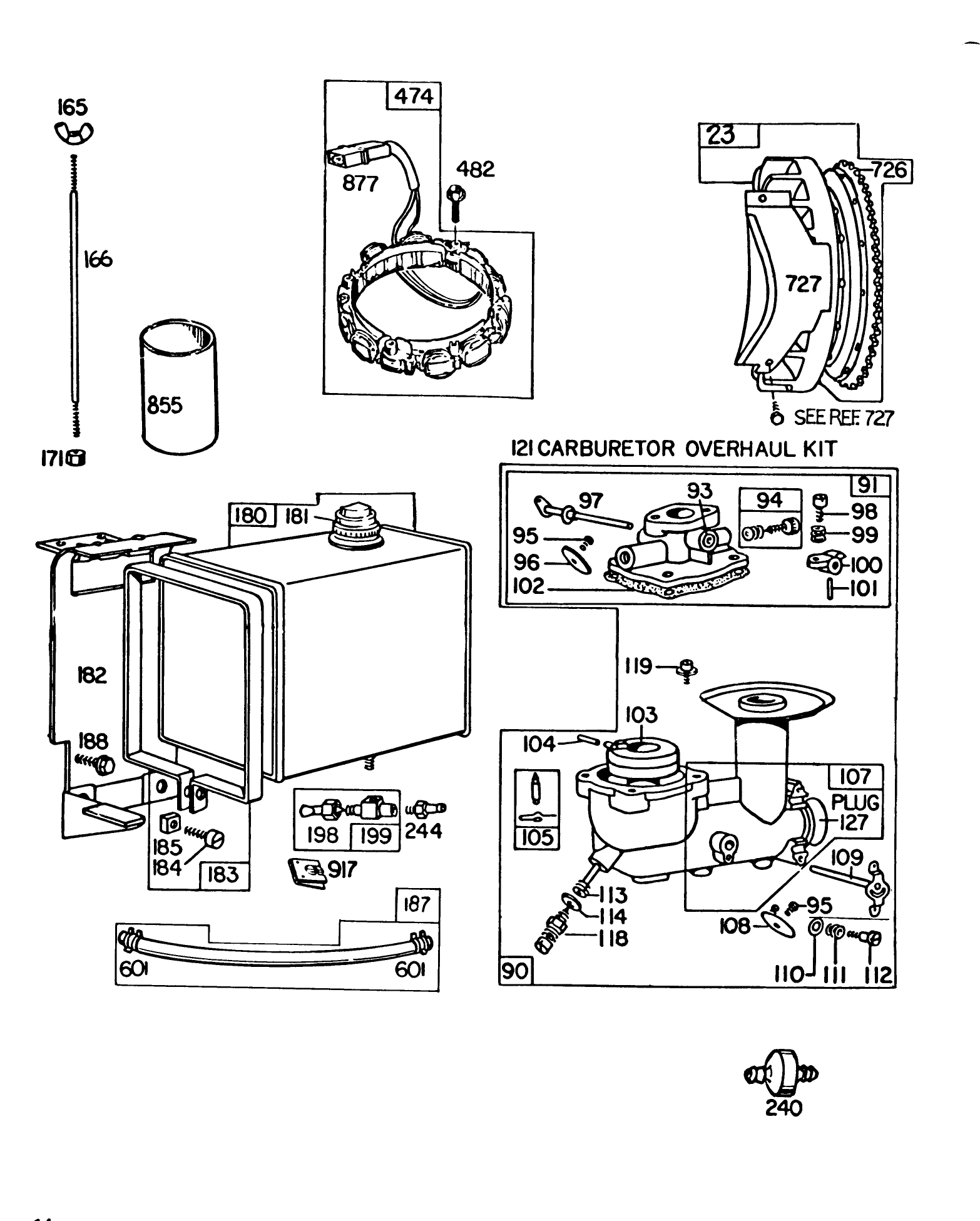 Engine Briggs & Stratton Model No. 252416-0677-01 (continued)