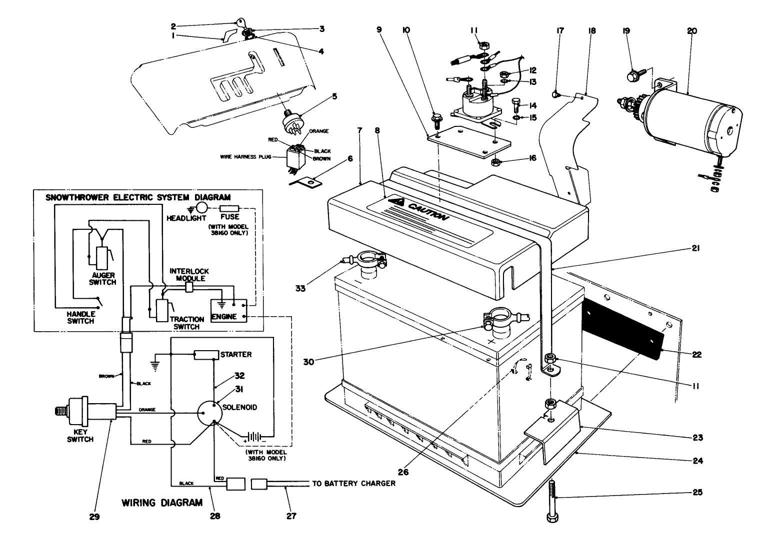 12 Volt Starting Motor Kit 42-3370 (optional)