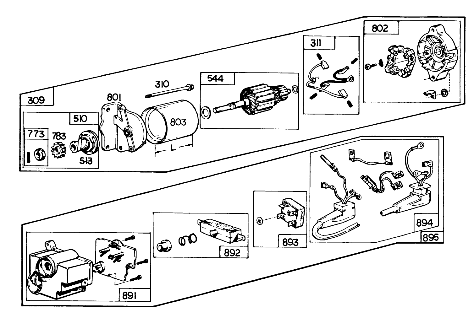 Starter Motor Kit Model No. 37-4630 (optional)