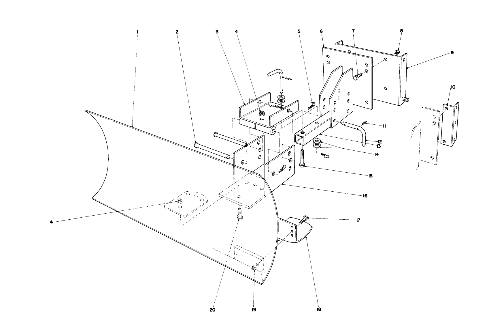 Grader Blade Assembly (model No. 59099)(optional)