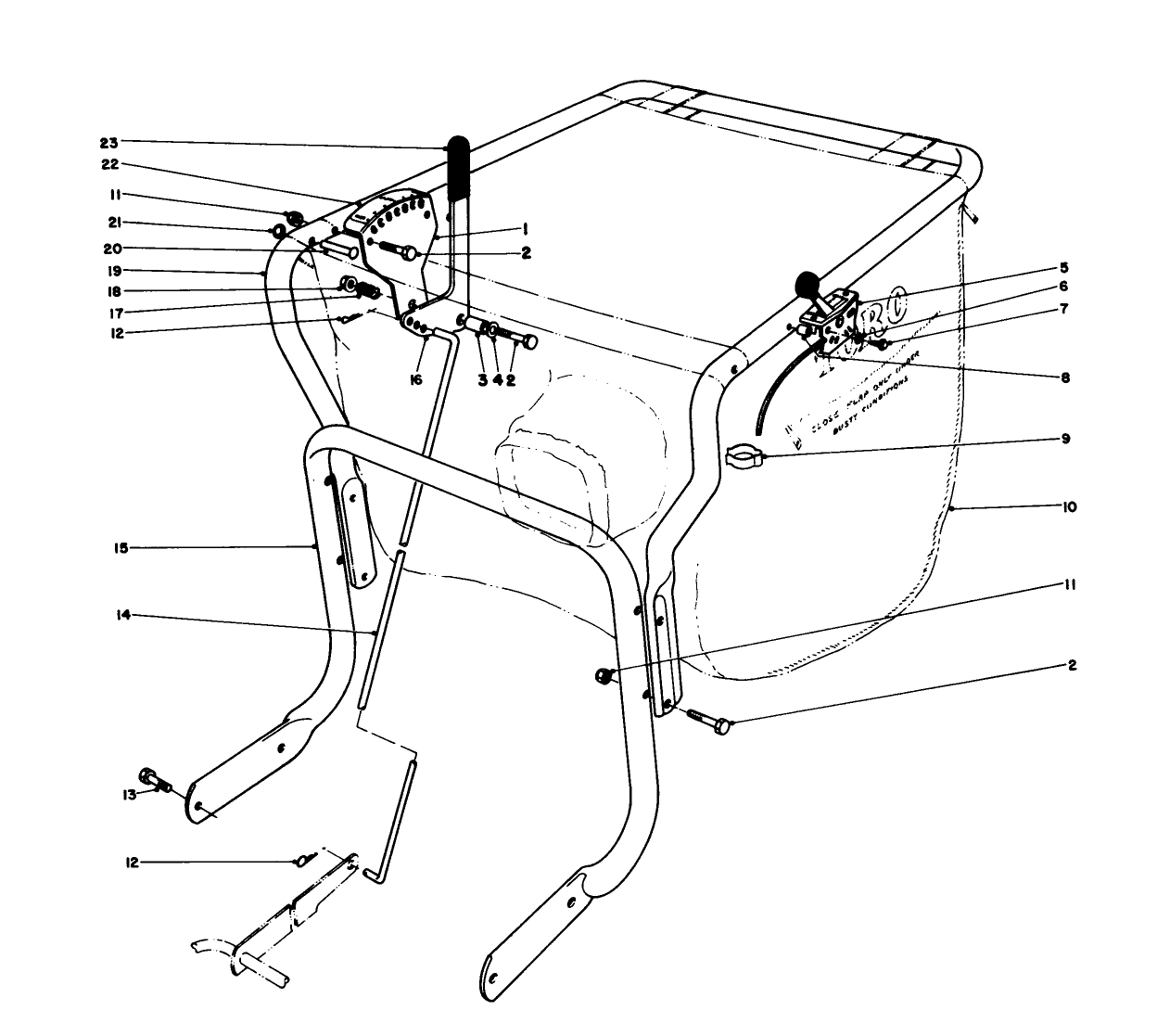 Controls And Handle Assembly (models 62912)