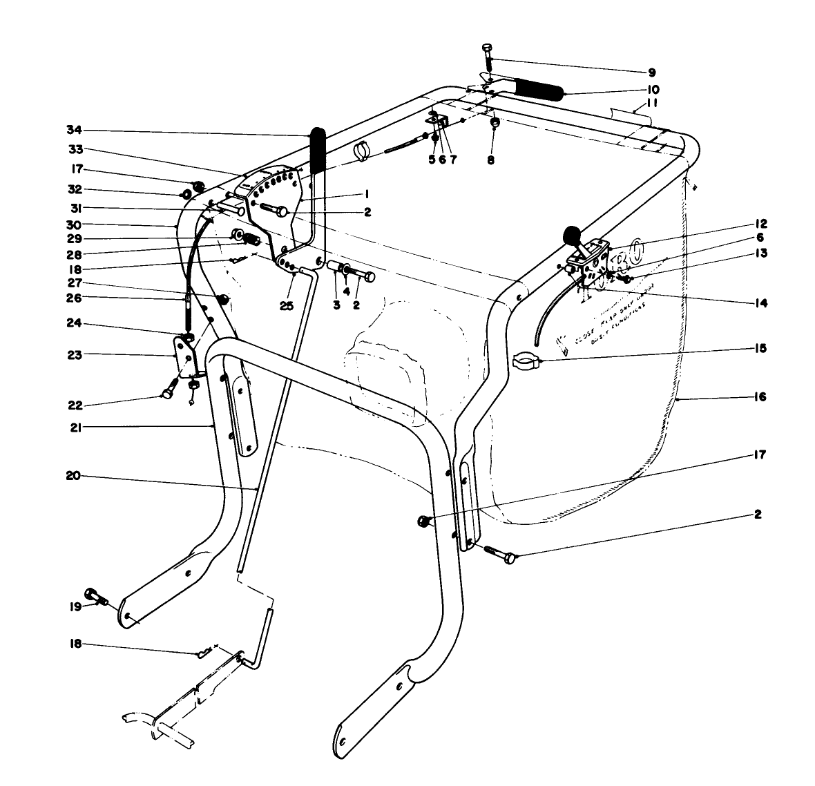 Controls And Handle Assembly (model 62923)