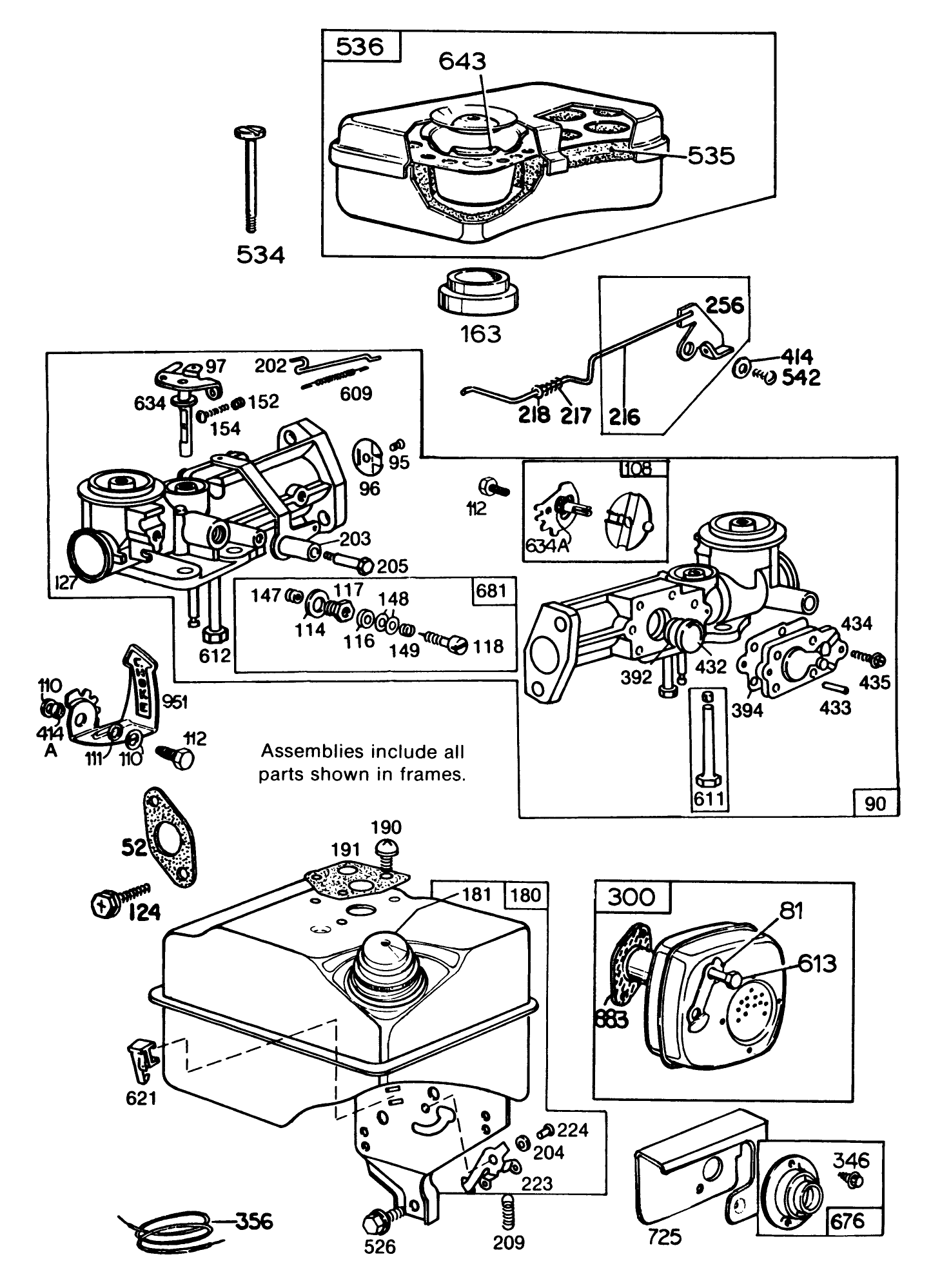 Engine Briggs & Stratton Model No. 130202-1640-01 (continued)