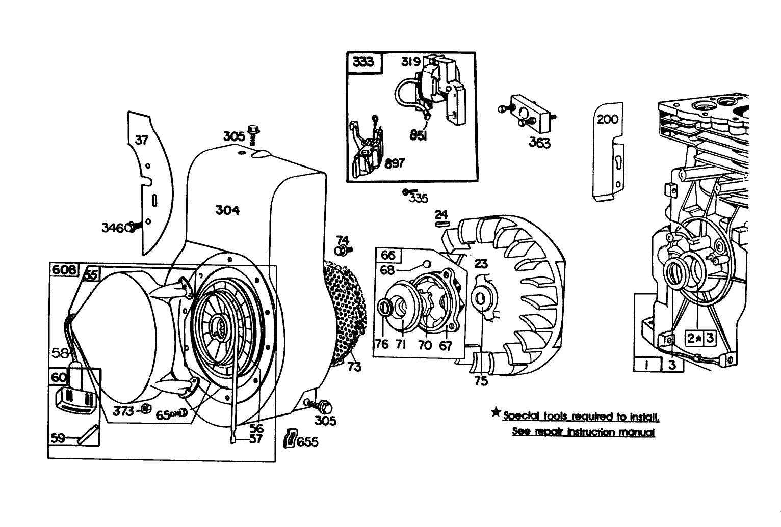 Engine Briggs & Stratton Model No. 130202-1640-41 (continued)