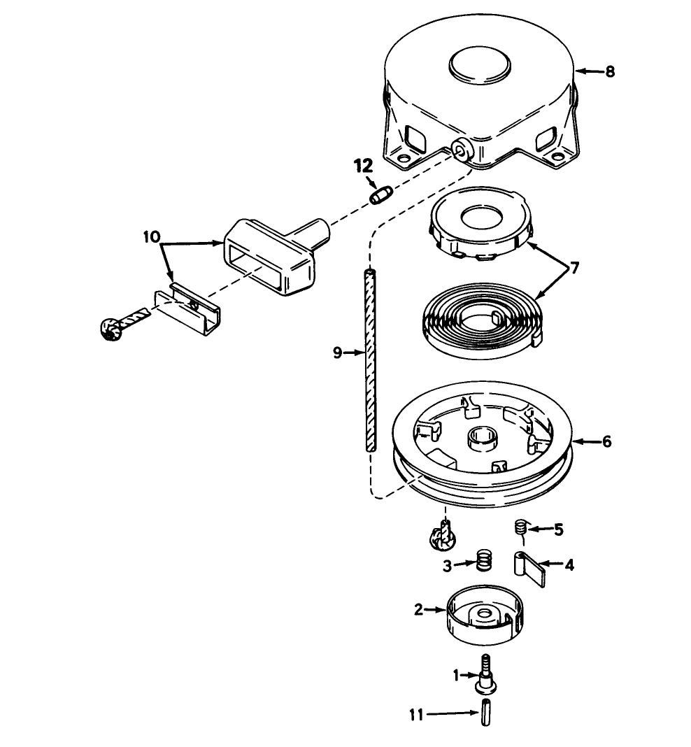 Rewind Starter N0. 590420a