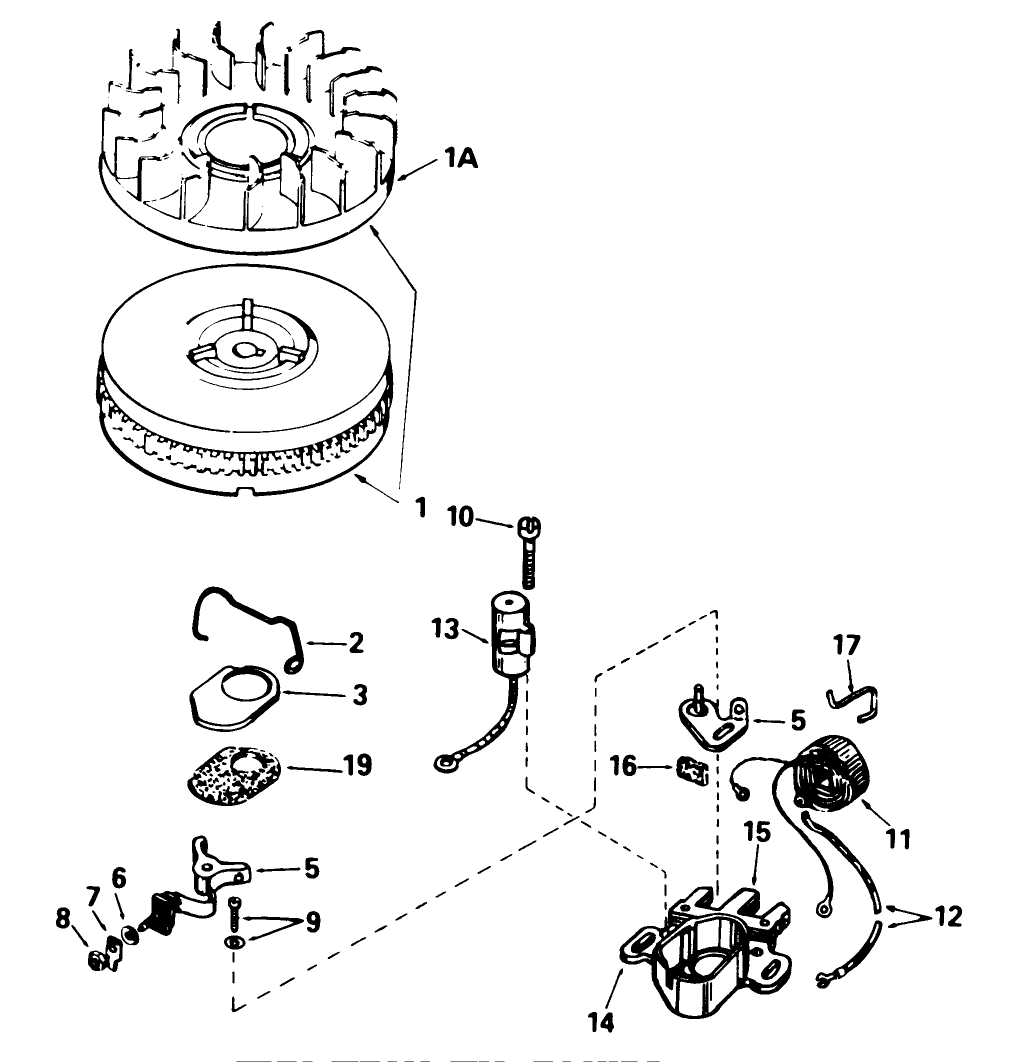 Magneto No. 611043 (5 And 7 H.p. Snowthrower Model Nos. 38040 And 38050)