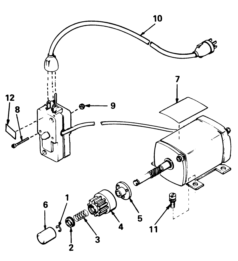 Starter Motor 110v Kit No. 37-4810 (canada Only)
