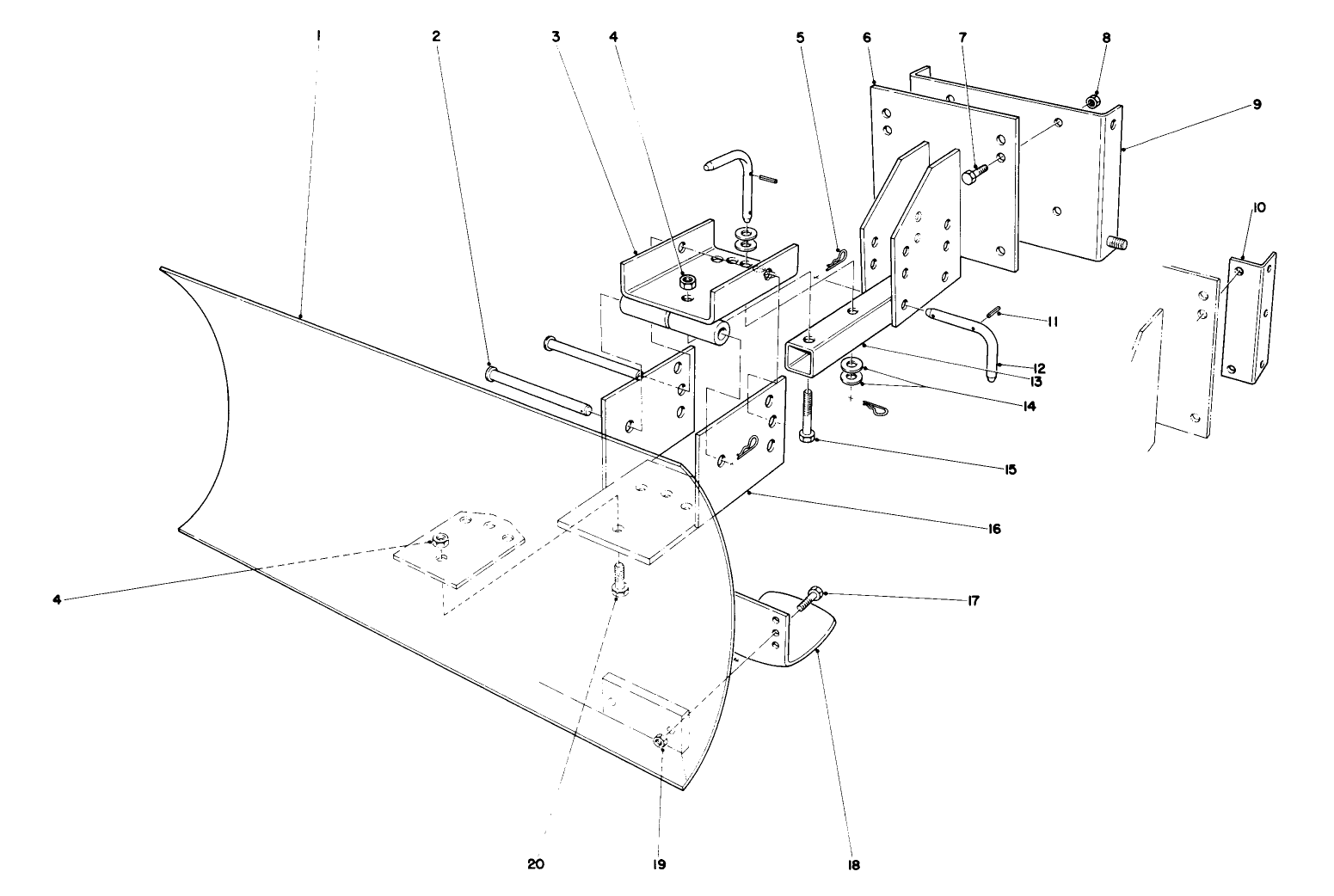 Grader Blade Assembly Model No. 59099 (optional)