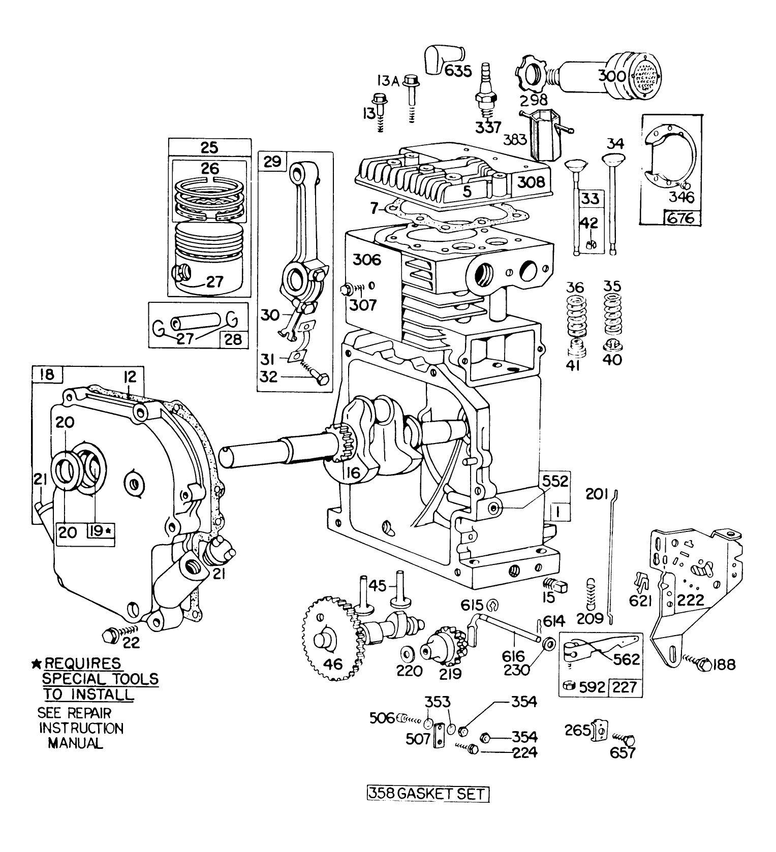 Engine Briggs & Stratton Model No. 190402-2720-01