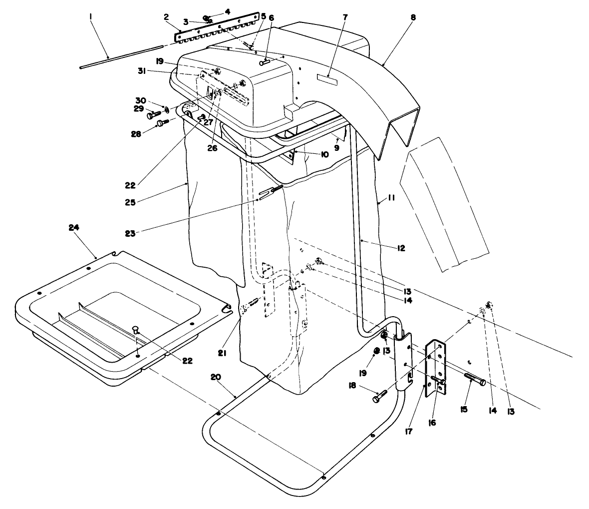 Grass Collection System Model No. 30557 (continued) (for Cutting Unit Model 30555)