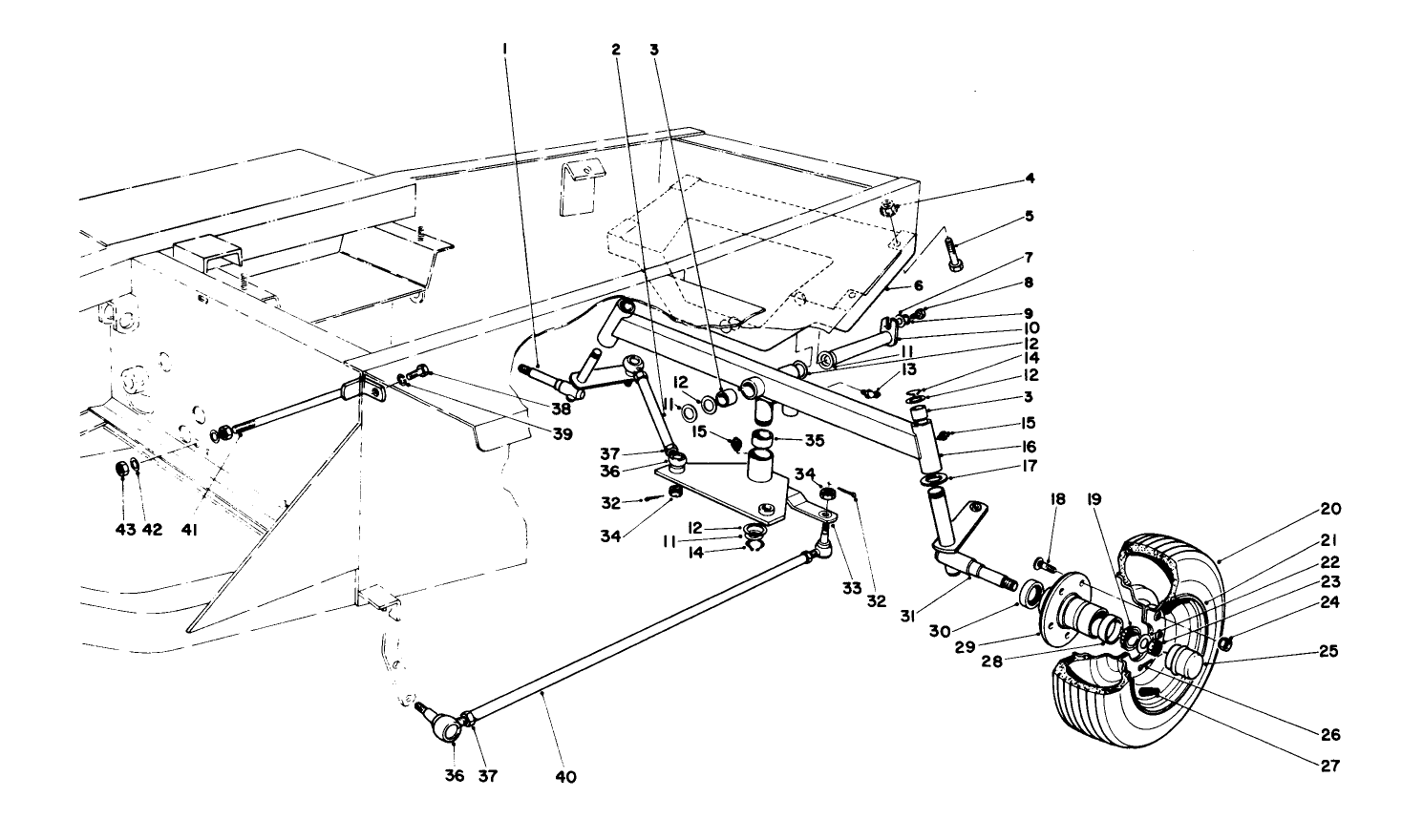 Rear Axle & Wheel Assembly